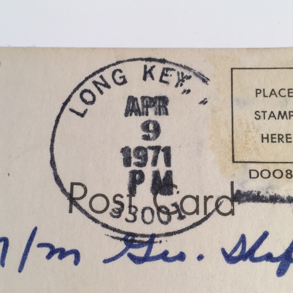 Vintage Florida Keys Postcard Postmarked 1971 - Pigeon Key - Picture 5 of 12